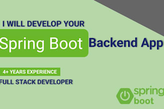 develop a scalable spring boot backend with rest apis