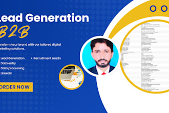 recruitment leads, recruiting list for HR manager and b2b leads