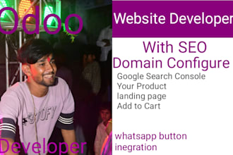 design and develop odoo website with SEO for your business landing page