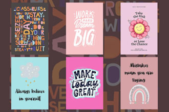 design stunning motivational typography posters
