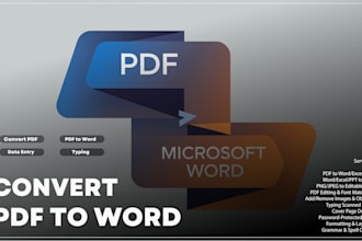 quickly and accurately convert pdf to word document