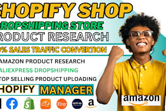amazon product research walmart ebay dropshipping trending listing shopify store