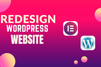 redesign website, copy clone website, or revamp website using elementor
