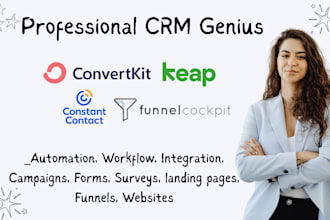 setup constant contact aweber convertkit keap flodesk funnel cockpit podio