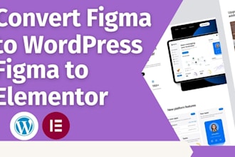 convert figma to wordpress or figma to elementor with responsiveness