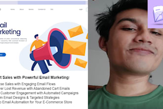 create email marketing templates and set up ecommerce flows