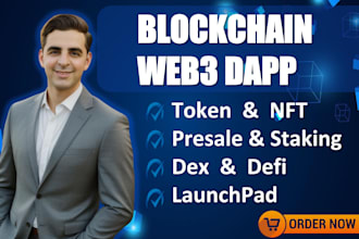 be web3 blockchain developer for smart contract dex defi on solana evms