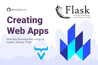 make web apps mvp using lit, vaadin, flask and django