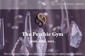 design spiritual intuitive holistic reiki psychic tarot website