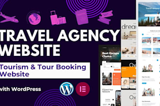 create travel agency and tourism or tour booking website