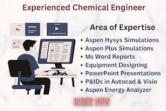 perform chemical engineering simulations in aspen hysys plus