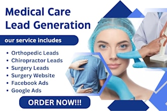generate orthopedic leads chiropractor leads post surgery ads surgery website