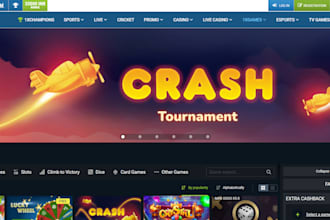 develop crypto game website, crash game website,