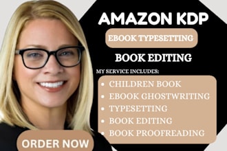 do children book ebook typesetting writing editing and proofreading
