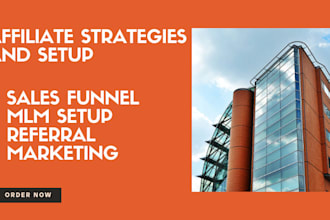 setup a profitable affiliate program with marketing strategies and referral plan