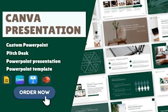 design redesign canva presentation investor pitch deck slide master template