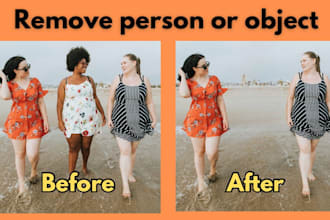 remove person and object from image in just 1 hour