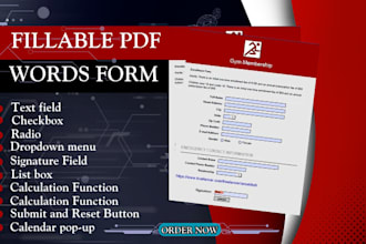 design a fillable PDF form using adobe acrobat