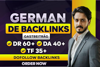 create high dr da tf dofollow german guest post de backlinks on own websites
