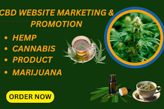 market your cannabis website promote marijuana hemp product