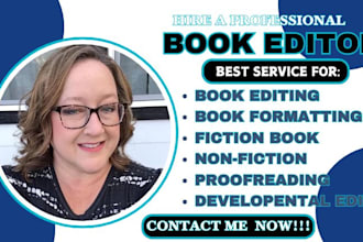 do professional book proofreading, book editing, for fiction and non fiction