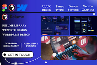 design or redesign your webflow website using relume library webflow expert