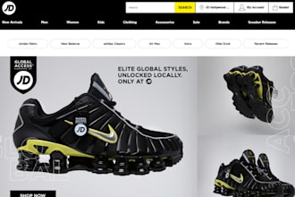 design luxury sneakers store shoe website footwear dropshipping shopify store