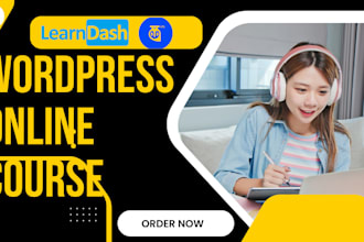 build wordpress lms online course, lms website, learndash, tutor lms sensei lms
