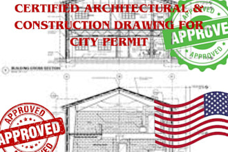 seal and stamp architectural,  engineering drawings for florida and california
