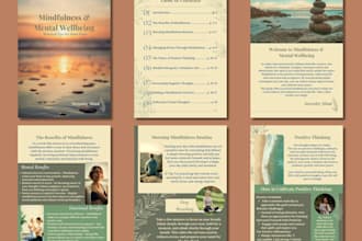 design creative canva pdfs, ebooks, workbooks and guides