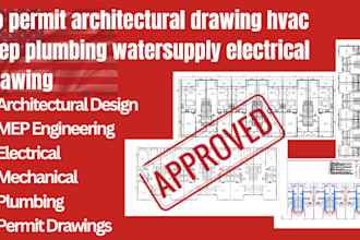 do permit architectural drawing hvac mep plumbing watersupply electrical drawing