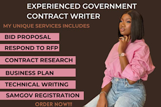 draft bid proposal to win government contract, rfp rfq and uk tender contract