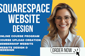 build develop squarespace website, ecommerce redesign, landingpage, business seo