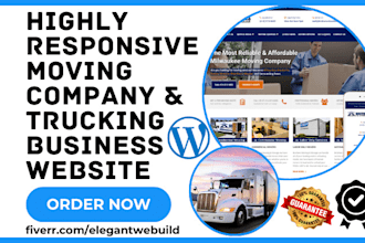 design moving company trucking website dispatch  hub cargo website haulage site