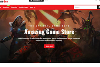 design gaming accessories shopify store game store pokemon gaming website