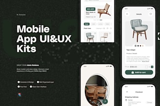 do mobile app UI UX design UI mockup wireframe prototype ios android on figma
