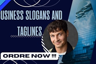 create  unique business names, slogans, and brand taglines