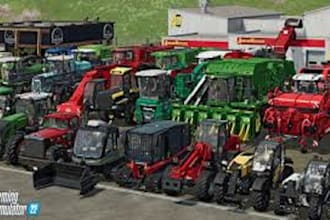 create 3d off road farming simulator, car truck vehicle,van