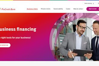 design a professional business loan website with loan calculator mca website