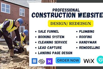 do plumbing roofing construction website remodeling, cleaning contractor website