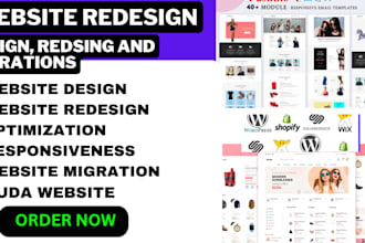 redesign, design, migrate your canva to wix website webador webflow weebly duda