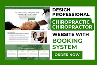 build a chiropractor chiropractic website medical therapy physiotherapy website