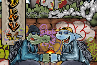 make anything style graffiti art, tags, murals
