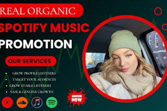 organic music promotion on spotify soundcloud youtube social media platforms