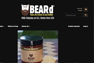 build 7fgure profitable beard oil shopify store ecommerce  website