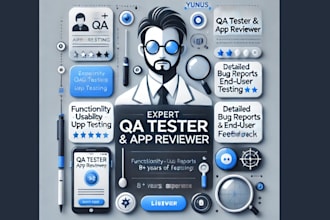 do QA testing, app testing, website testing, and ios app review, software testin