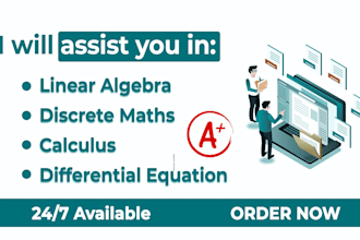 tutor calculus statistics linear algebra discrete math differential equations