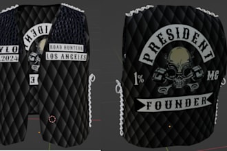design a custom gta 5 mc biker vest or kutte for you