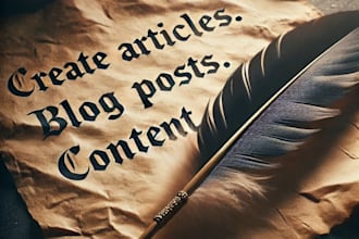 write high quality articles, blog posts, content
