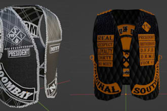 create custom fivem clothing mc kuttes, biker vests, eup  flags